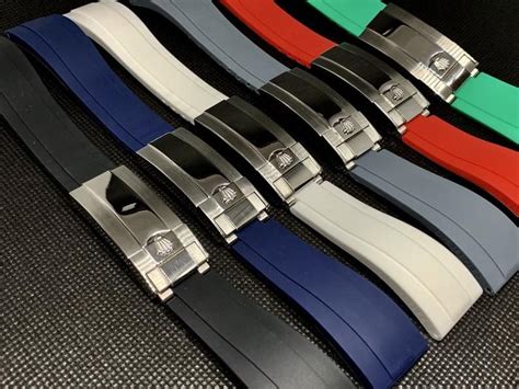 20mm rubber watch strap rolex|genuine Rolex rubber strap.